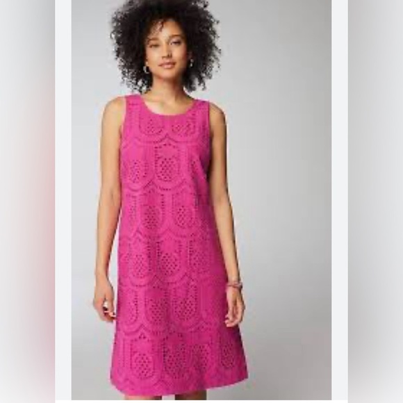 J. Jill Dresses & Skirts - J. Jill Pink Midi Dress pineapple NWT